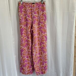 Sincerely Jules Size Small Vibrant Pink and Orange Pants